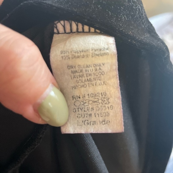 Windsor black formal mini dress size large - Picture 10 of 11